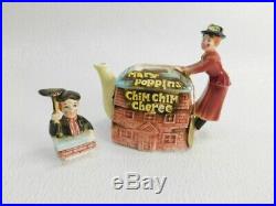 Vintage 1964 MARY POPPINS Chim Chim Cheree Musical TEAPOT Walt Disney. Works