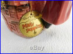 Vintage 1964 MARY POPPINS Chim Chim Cheree Musical TEAPOT Walt Disney. Works