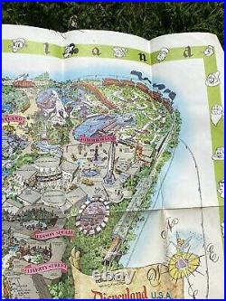 Vintage 1964 Walt Disneys Magic Kingdom Disneyland Map