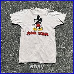 Vintage 1970s Mickey Mouse Double Sided Shirt Size S