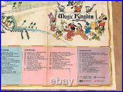 Vintage 1974 WALT DISNEY WORLD Magic Kingdom PARK Guide MAP POSTER 39 x 31