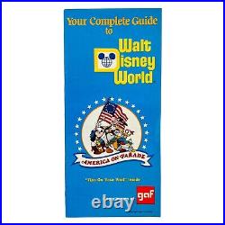 Vintage 1976 Your Complete Guide to Walt Disney World Brochure Map RARE