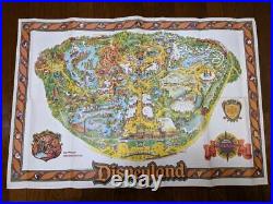 Vintage 1979 California Walt Disney Land map poster 110 cm X 75 cm Japan