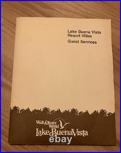 Vintage 1981Walt Disney World Village Resort Villas Folder Guest Services & More