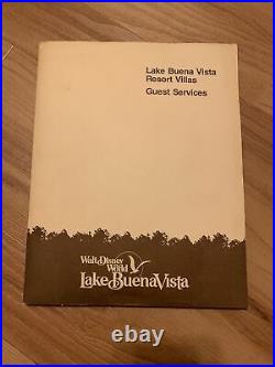 Vintage 1981Walt Disney World Village Resort Villas Folder Guest Services & More