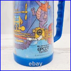 Vintage 1982 Walt Disney Epcot Center Figment Blue Plastic Mug
