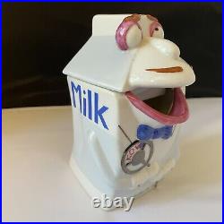 Vintage 1982 Walt Disney Epcot Kitchen Kabaret Mr. Dairy Goods Ceramic Creamer