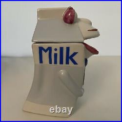 Vintage 1982 Walt Disney Epcot Kitchen Kabaret Mr. Dairy Goods Ceramic Creamer