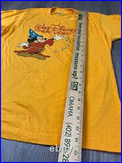 Vintage 1983 Walt Disney Home Video Mickey Single Stitch Banger Grail Tshirt USA