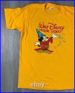 Vintage 1983 Walt Disney Home Video Mickey Single Stitch Banger Grail Tshirt USA