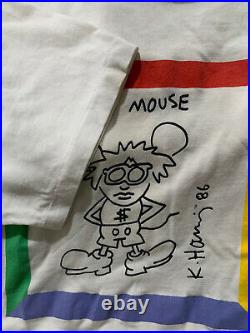 Vintage 1986 Andy Mouse Keith Haring Walt Disney Andy Warhol Single Stitch SZ L