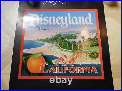 Vintage 1988 Walt Disney Southern California Disneyland Promotional Poster