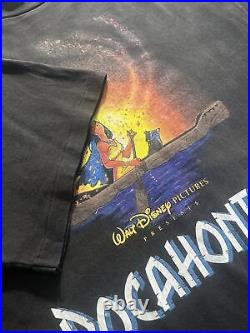 Vintage 1990s Walt Disney Pocahontas movie promo Singlestick T-shirt men's L