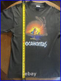 Vintage 1990s Walt Disney Pocahontas movie promo Singlestick T-shirt men's L