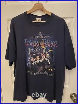 Vintage 1990s Walt Disney World Tower of Terror T-shirt Size XL RARE