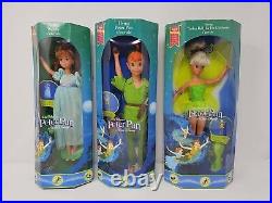 Vintage 1993 Euro Walt Disney Flying Peter Pan Flying Wendy Tinker Bell Doll