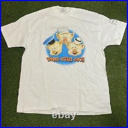 Vintage 1994 Walt Disney Three Little Pigs Movie Promo Tee Single Stitch Size XL