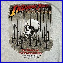Vintage 1995 Disneyland Ride Indiana Jones Temple Of The Forbidden Eye Tee XL