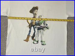 Vintage 1995 Toy Story Shirt Size L Walt Disney Pixar T-Shirt Made In USA