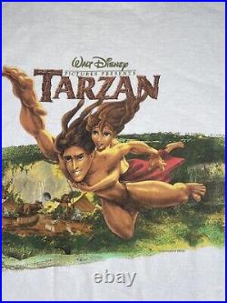 Vintage 1999 Walt Disney Tarzan Movie Promo T Shirt Size XL Mint condition