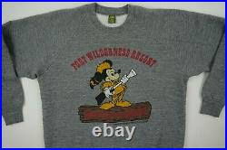 Vintage 80's Disney Fort Wilderness sweatshirt tagged XL Mickey Mouse