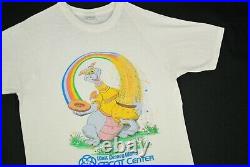 Vintage 80s Figment Dragon Epcot Center T Shirt Walt Disney World USA L
