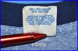 Vintage 80s MICKEY MOUSE RINGER WALT DISNEY CARTOON HEATHERED BLUE t-shirt XL