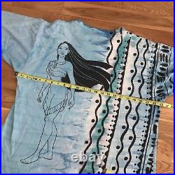 Vintage 90s Disney Pocahontas All Over Movie Promo T-Shirt Large Single Stitch