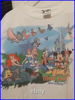 Vintage 90s Disney Walt Disney World Magic Kingdom T Shirt Mickey Mouse mens 2XL