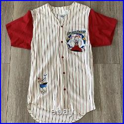 Vintage 90s Roger Rabbit T Shirt Baseball Jersey Stripe Disney Promo Rare S