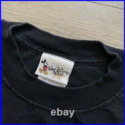 Vintage 90s SPACE MOUNTAIN T Shirt Walt Disney World Mickey Mouse Goofy Daffy