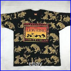 Vintage 90s THE LION KING WALT DISNEY T-Shirt XL movie cartoon hip hop