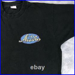 Vintage 90s WALT DISNEY ALADDIN GENIE T-Shirt XL cartoon movie promo