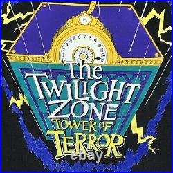 Vintage 90s WALT DISNEY WORLD THE TWILIGHT ZONE TOWER OF TERROR T-Shirt MEDIUM