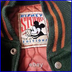 Vintage 90s Walt Disney Limited Edition Varsity Baseball Jacket. Retro Letterman