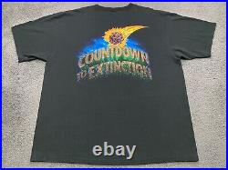 Vintage 90s Walt Disney World Mickey Countdown to Extinction T-Shirt US Made 2XL