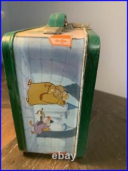 Vintage Aladdin Walt Disney 1974 Robin Hood Metal Lunch Box and Thermos