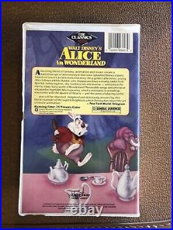 Vintage Alice In Wonderland (VHS) Walt Disney's Black Diamond Classic