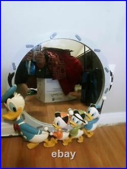 Vintage Bassett Walt Disney Donald Duck & Huey Dewey Louie Nephews Wall Mirror
