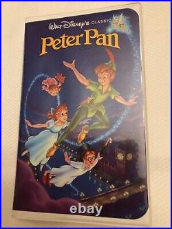 Vintage Black Diamond Peter Pan VHS The Classics Walt Disney