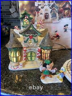 Vintage Collectible Walt Disney Christmas Village Set
