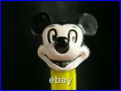 Vintage Diecut Pez Mickey Mouse-no feet- Minnie Mouse cutout side Walt Disney