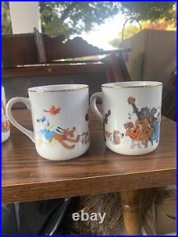 Vintage Disney Mugs/ Cup Made In Japan Disneyland Walt Disney World Productions