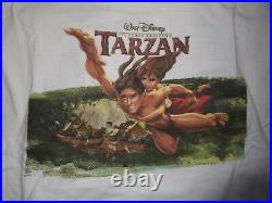 Vintage Disney Store Tarzan & Jane Movie T-Shirt Sz L/XL