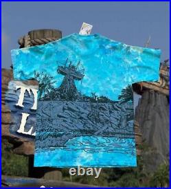 Vintage Disney Typhoon Lagoon All Over Print Single Stitched Shirt VTG RARE HTF