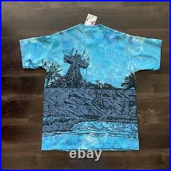 Vintage Disney Typhoon Lagoon All Over Print Single Stitched Shirt VTG RARE HTF