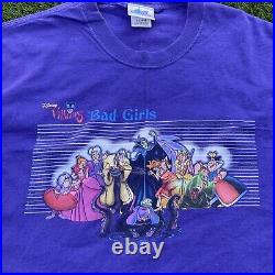 Vintage Disney Villains Bad Girls T-shirt Sz XL Walt Disneyworld