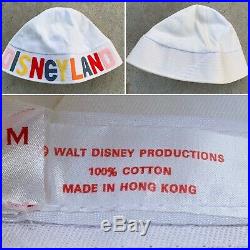 Vintage Disneyland Hat c Walt Disney Productions Bucket Hat Sailor Disney Cap M