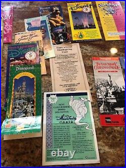 Vintage Disneyland Souvenir Guide Guest Map Brochures plus many other items