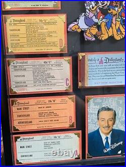 Vintage Disneyland Steamboat Railroad A-E With Large Ticket Book Walt Disney